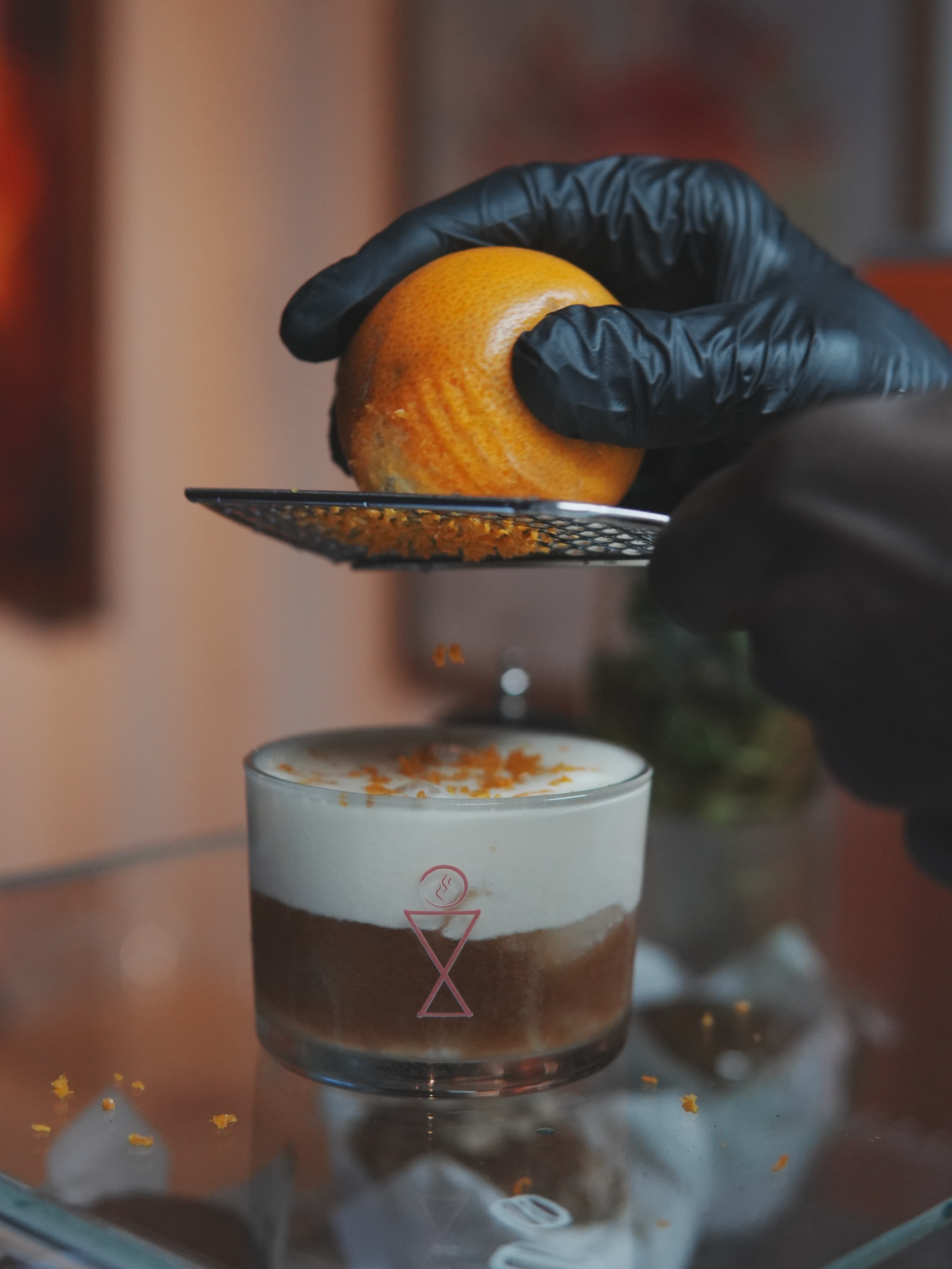 Orange zest over a Mont Blanc at Sonique